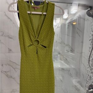 Trendy Green Mini Dress by Bailey Rose